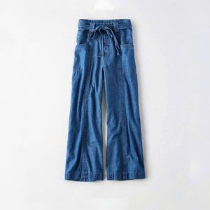 AMERICAN EAGLE high waisted denim palazzo pants